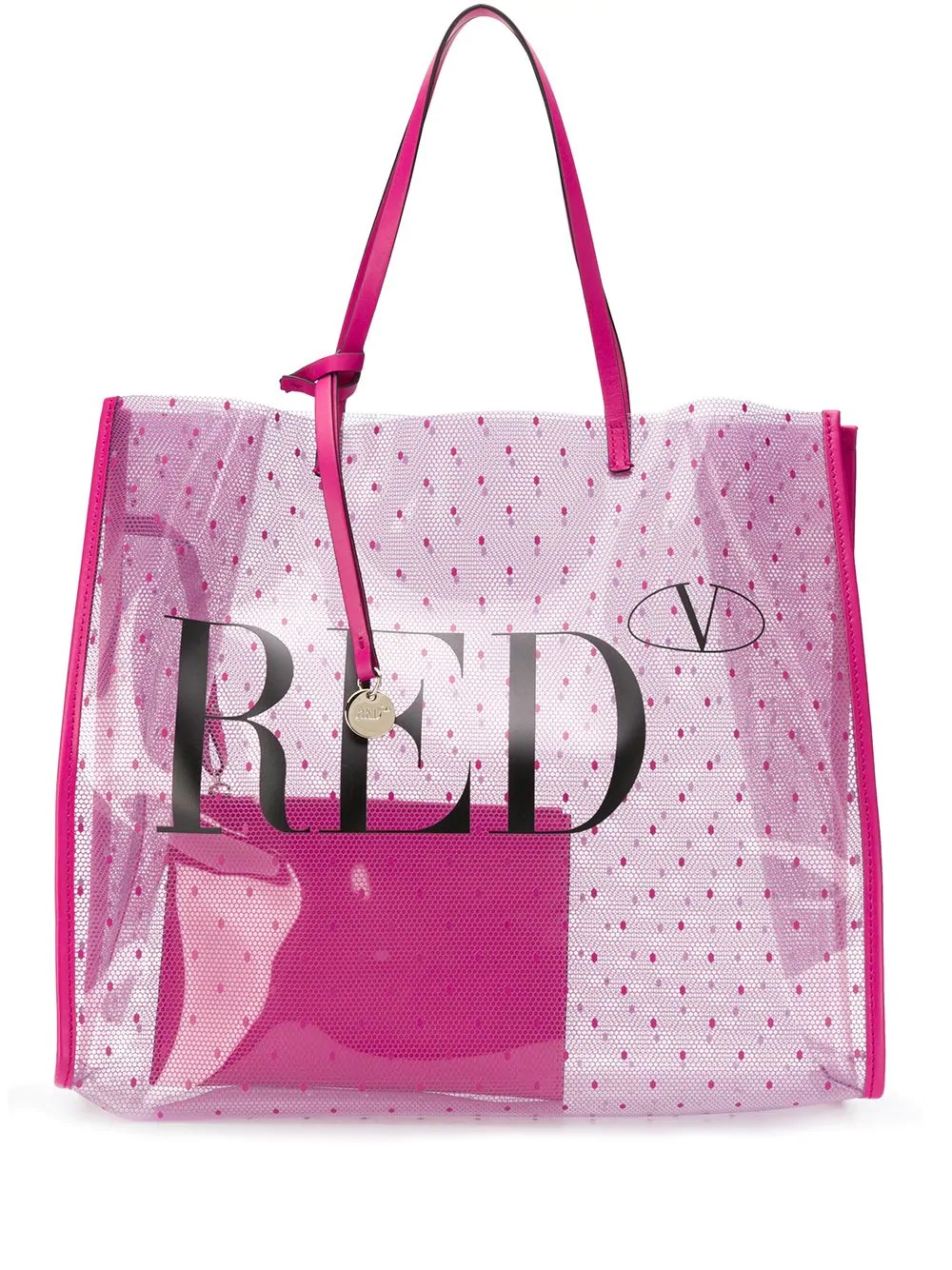 RED(V) transparent tote bag - 1