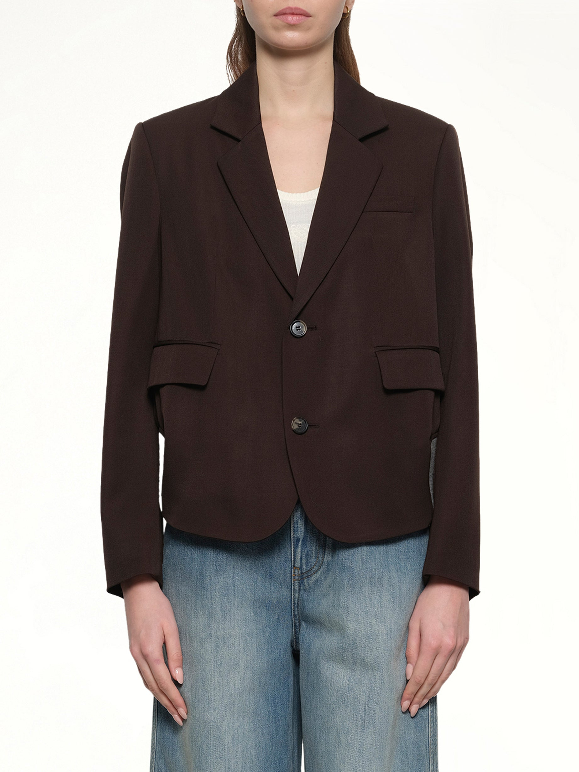 Tailored Jacket in Brown - 1