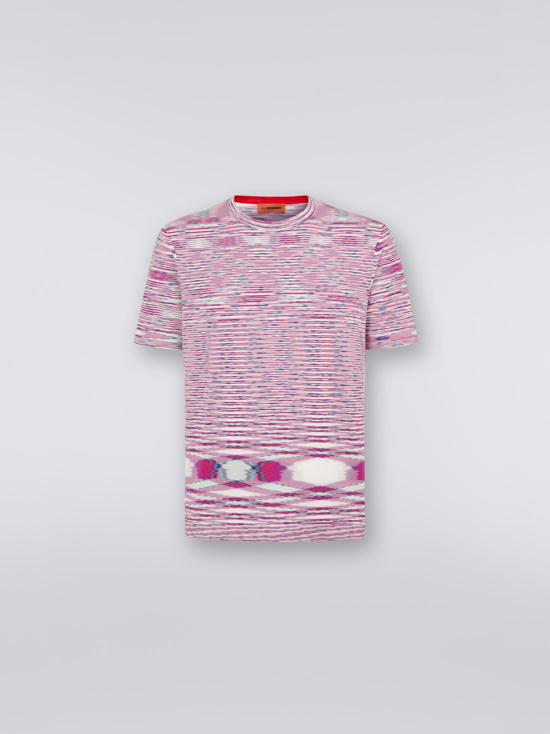Slub cotton crew-neck T-shirt - 1