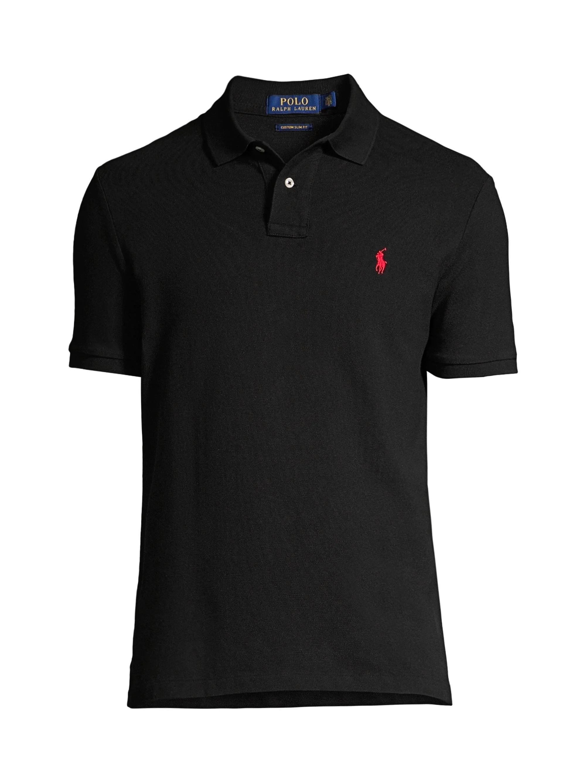 Men's Mesh Classic-Fit Polo Shirt - Black - 1