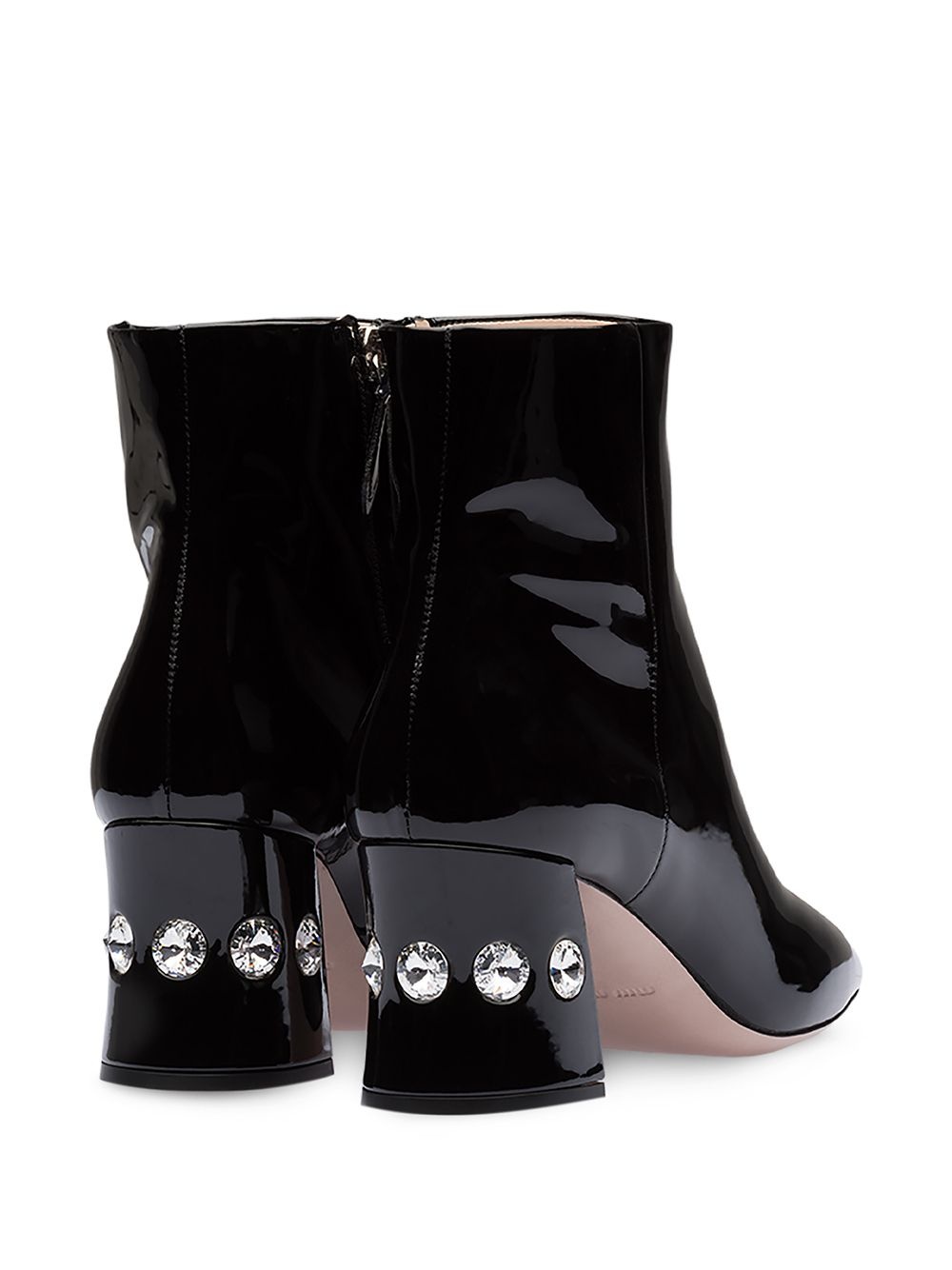 crystal-heeled booties - 3