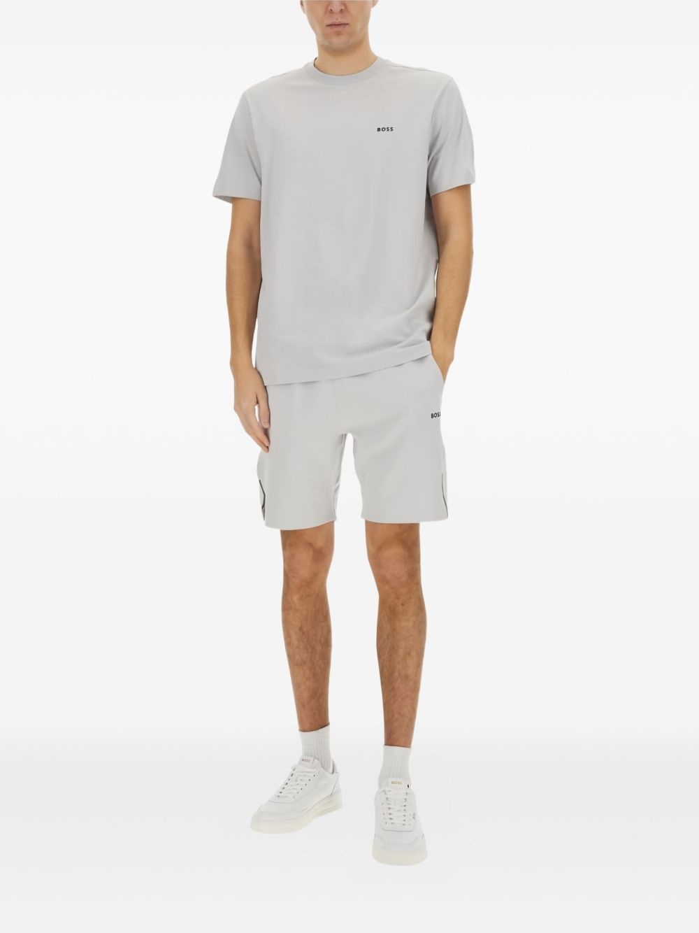 panelled drawstring shorts - 2