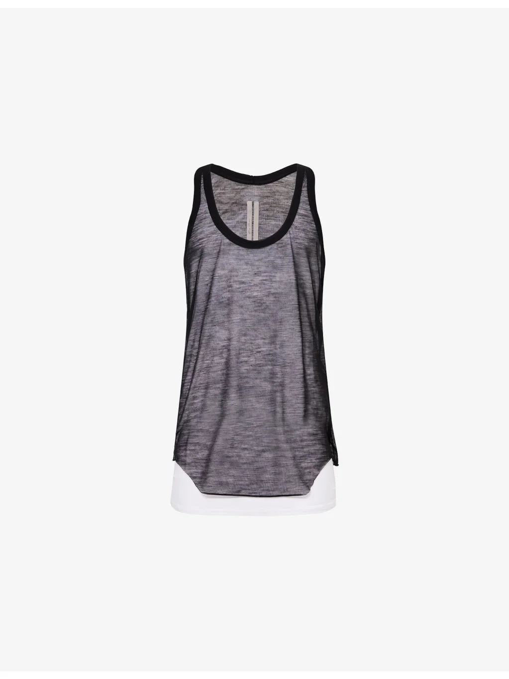 Pony Scoop-Neck Wool Blend Tank Top - 1