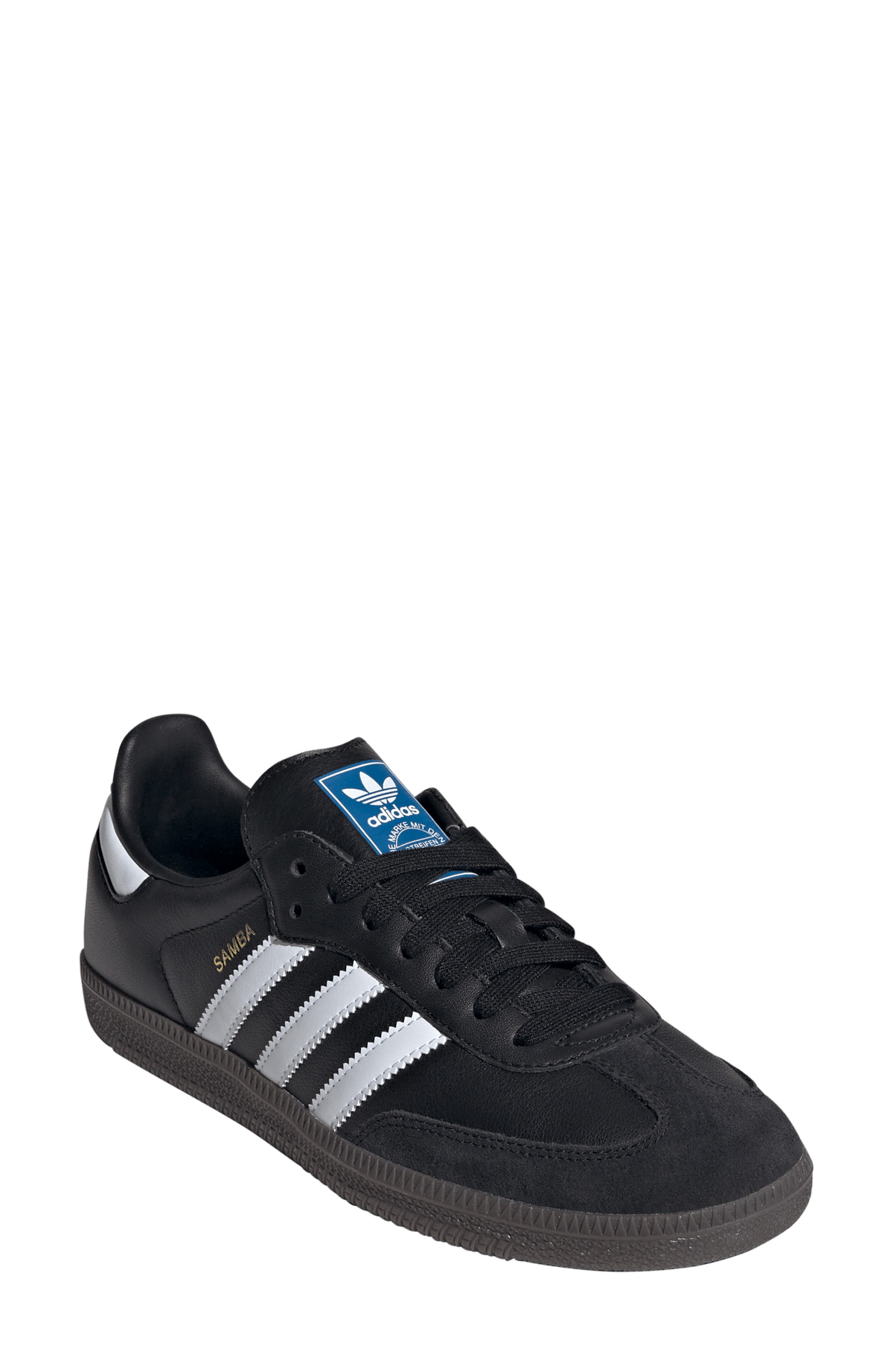 adidas Samba OG Sneaker in Black/White/Clear Granite at Nordstrom - 1