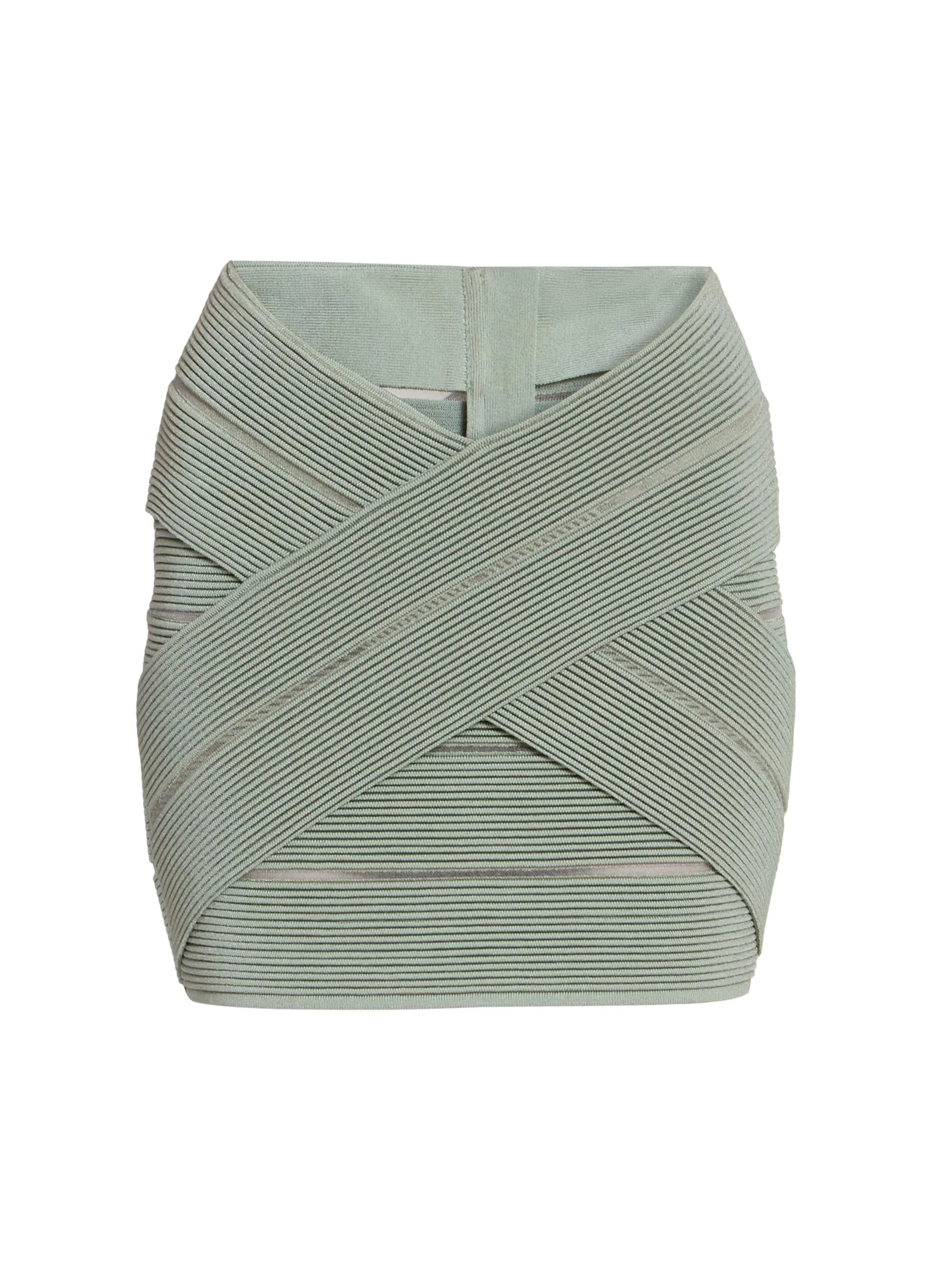 Women's Bandage Miniskirt - Sauge - 1