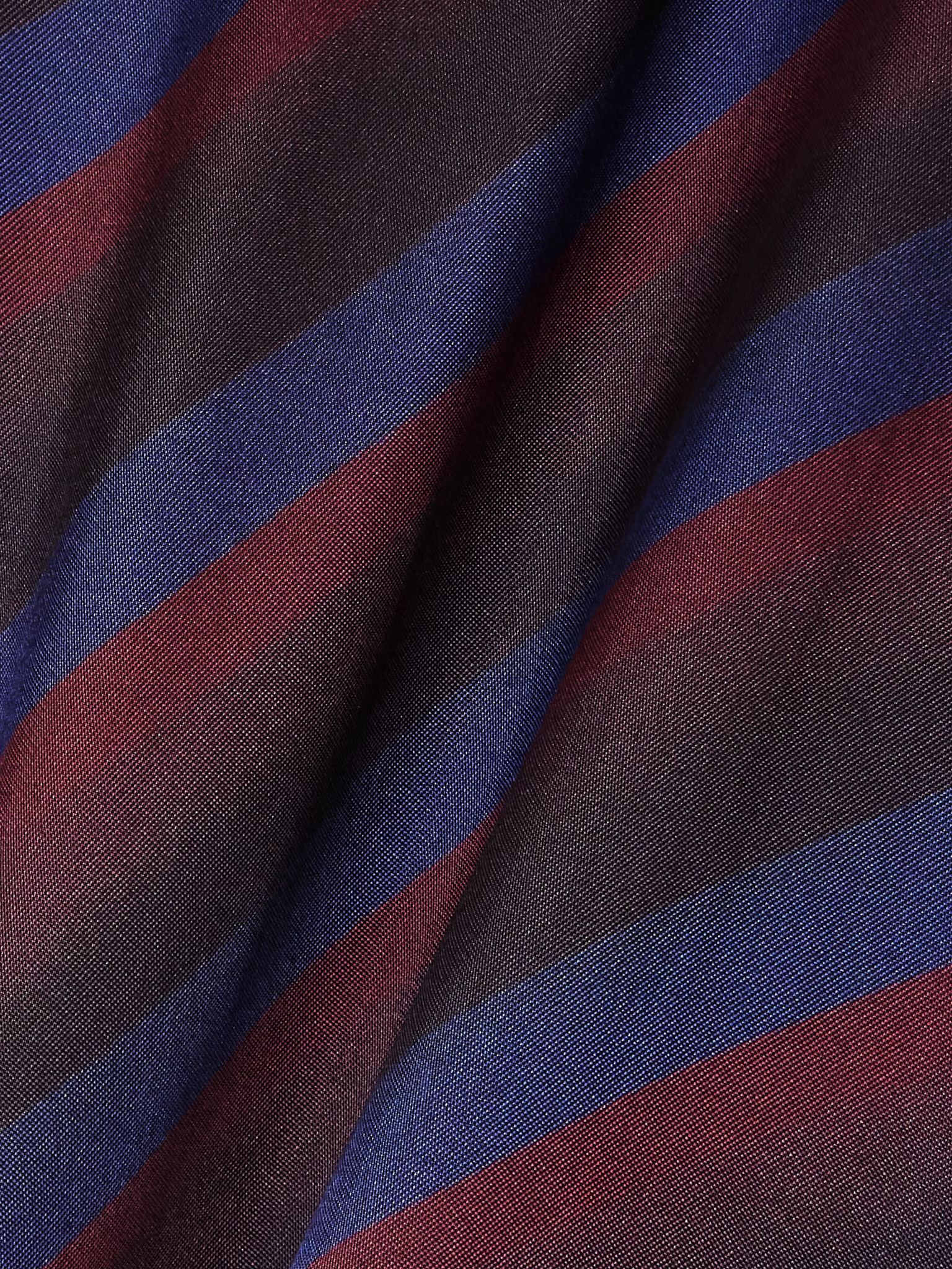 Caias striped printed silk-blend satin blouse Multi - 5