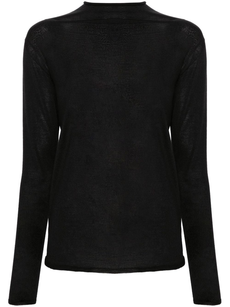 V-necj fine-knit jumper 1