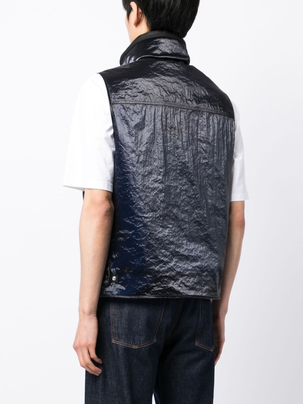 multi-pocket design gilet - 4