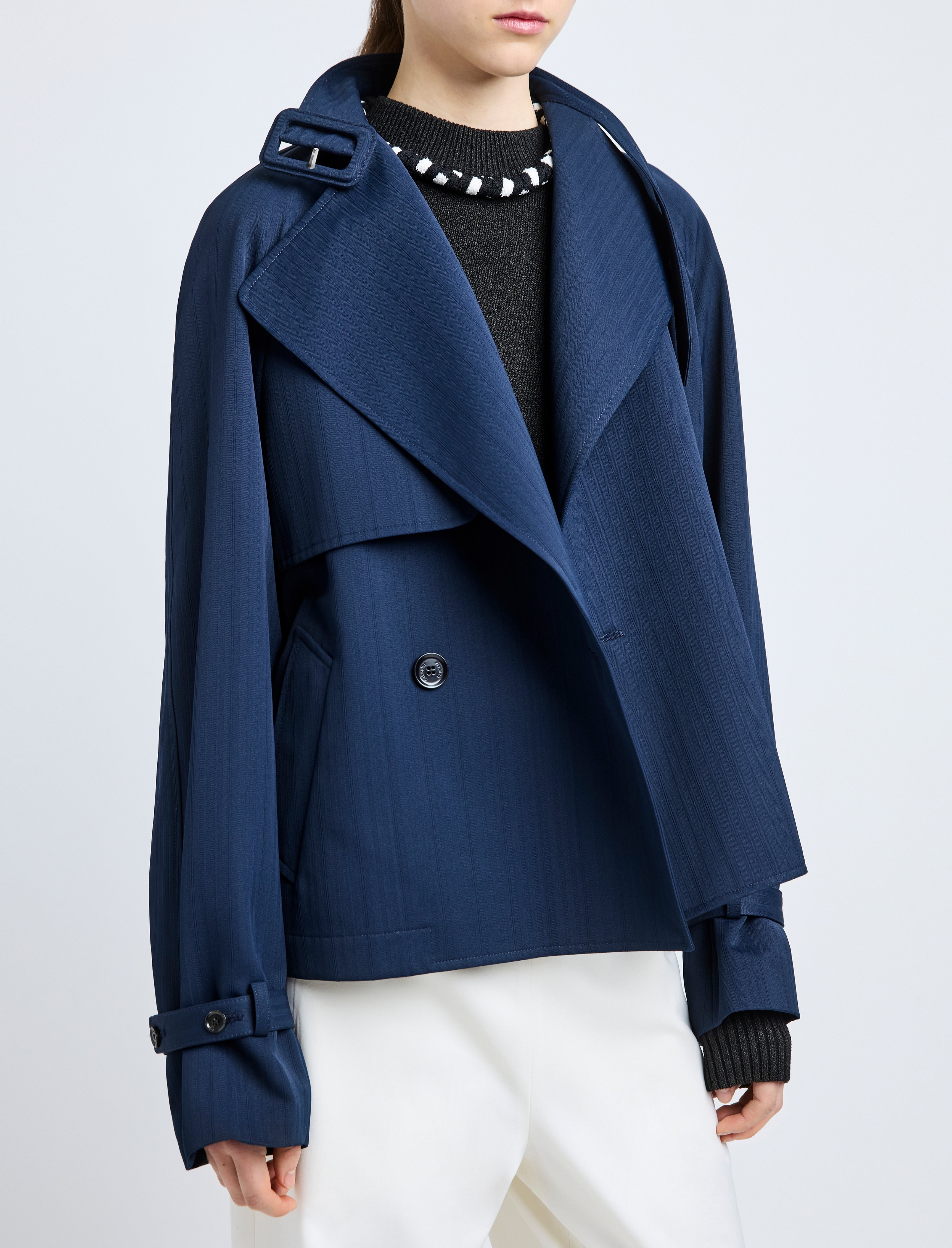 Larissa Jacket in Technical Nylon Jacquard - 6