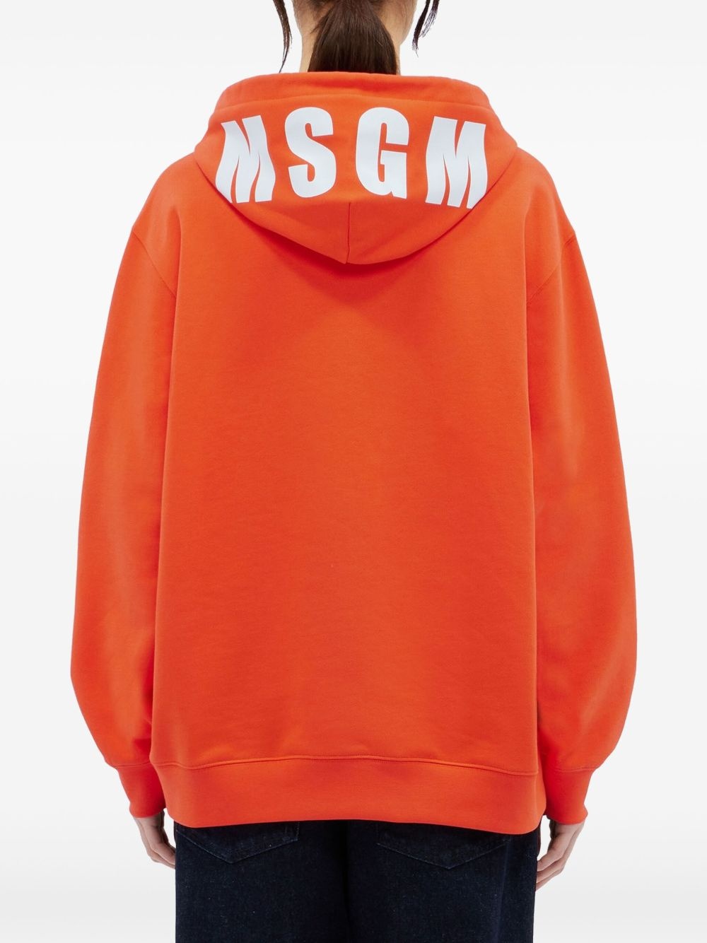 logo-print hoodie - 4