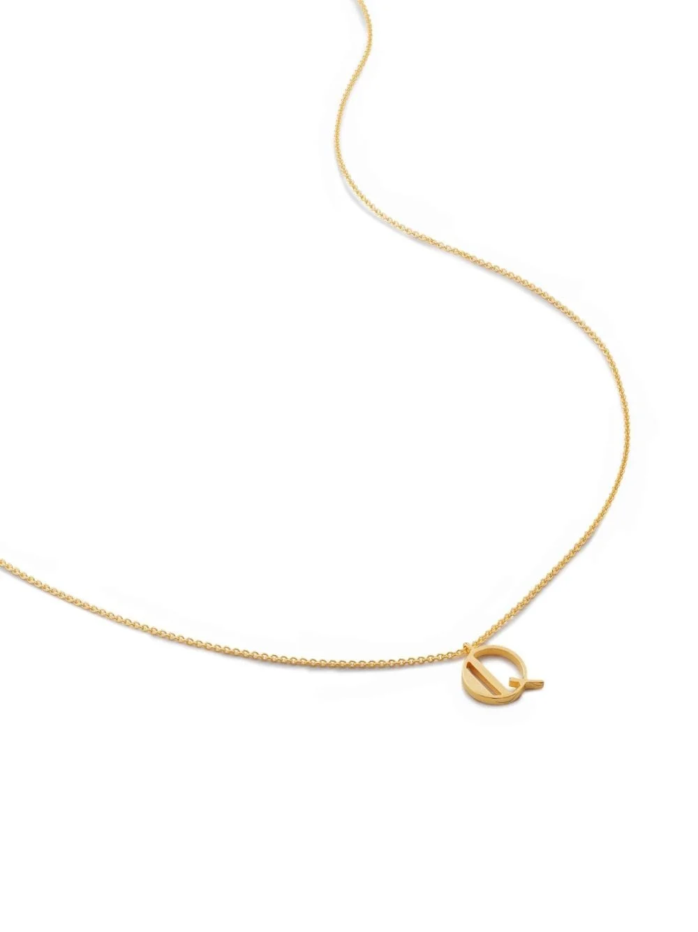 Alphabet Q pendant necklace - 1