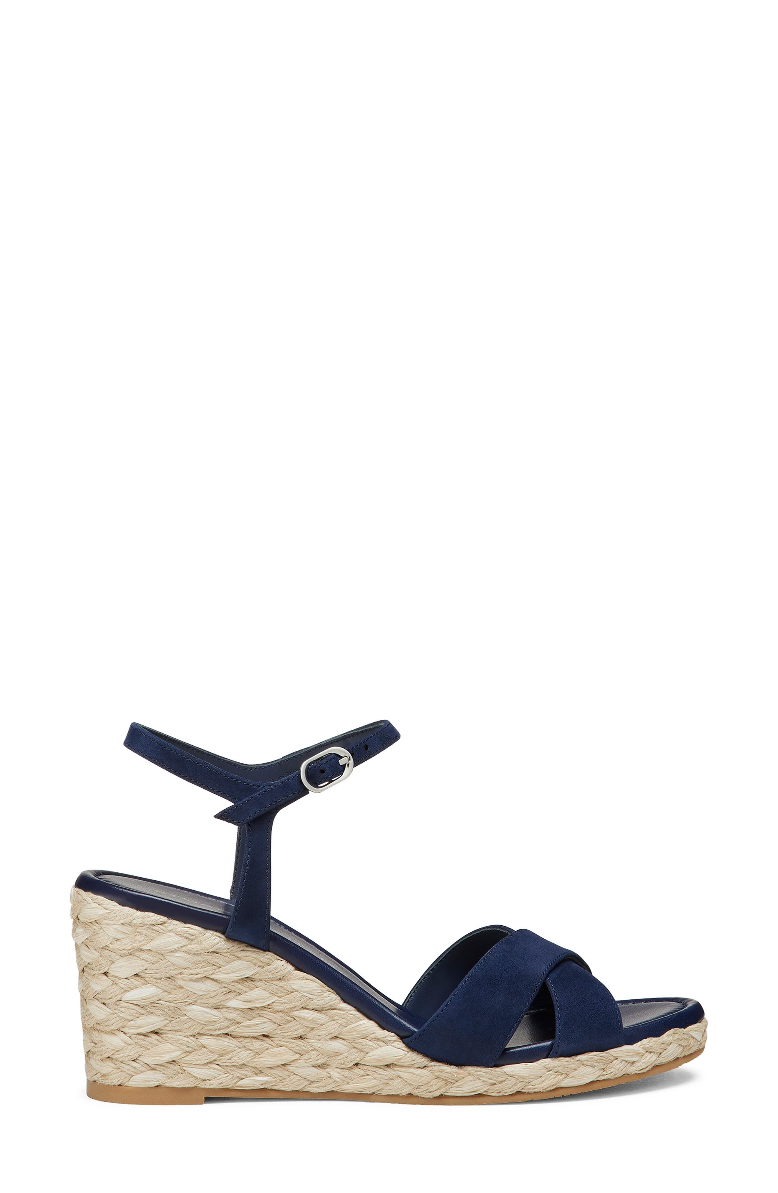 Stuart Weitzman Dayna Espadrille Wedge Sandal in Nice Blue/Natural at Nordstrom - 3