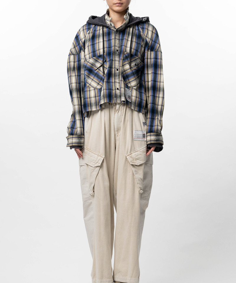 Hoodie Combine Checkered Shirt 9