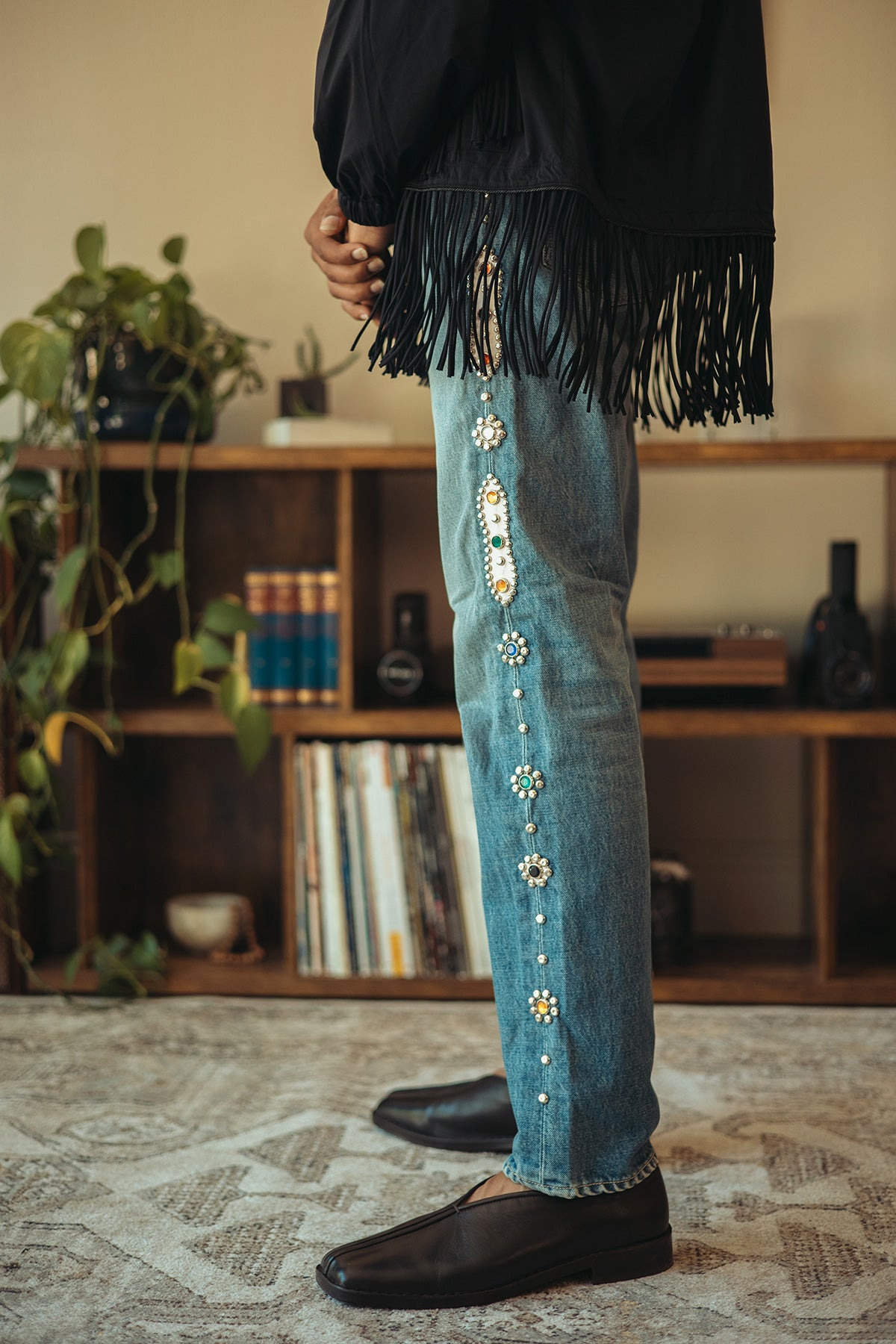 14oz Denim 5p MONKEY CISCO (STUDS) - Indigo - 3