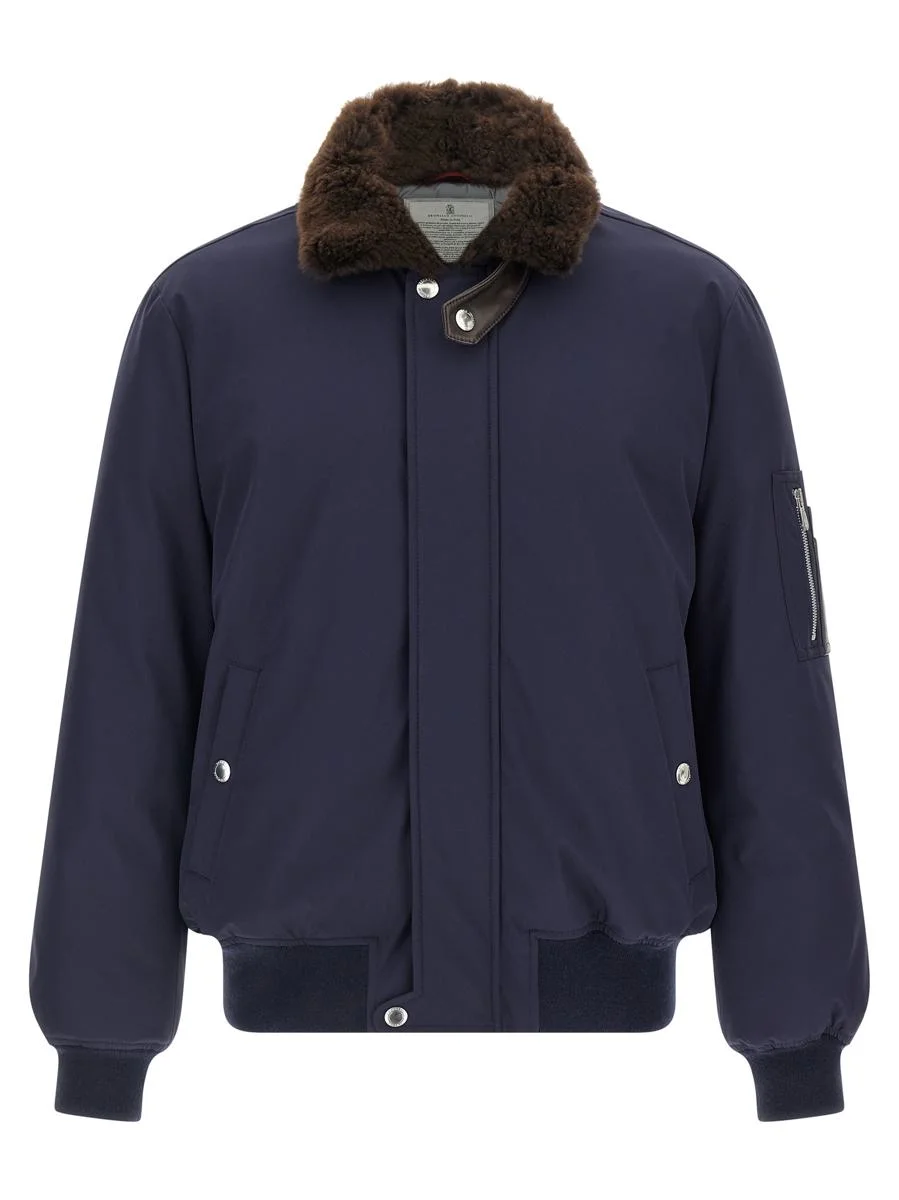 Brunello Cucinelli Water Repellent Nylon Bomber Jacket - 1