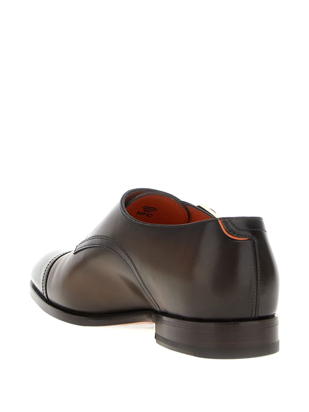 Santoni Men Leather Mocassin - 4