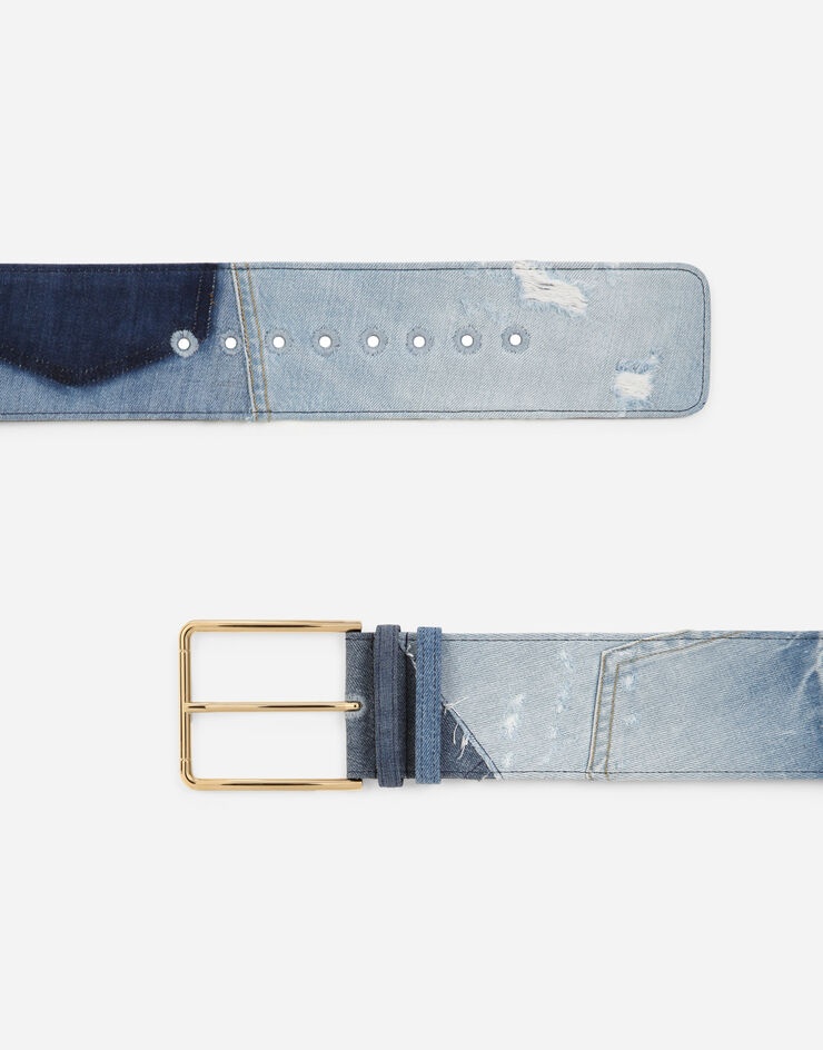 Patchwork denim belt - 2