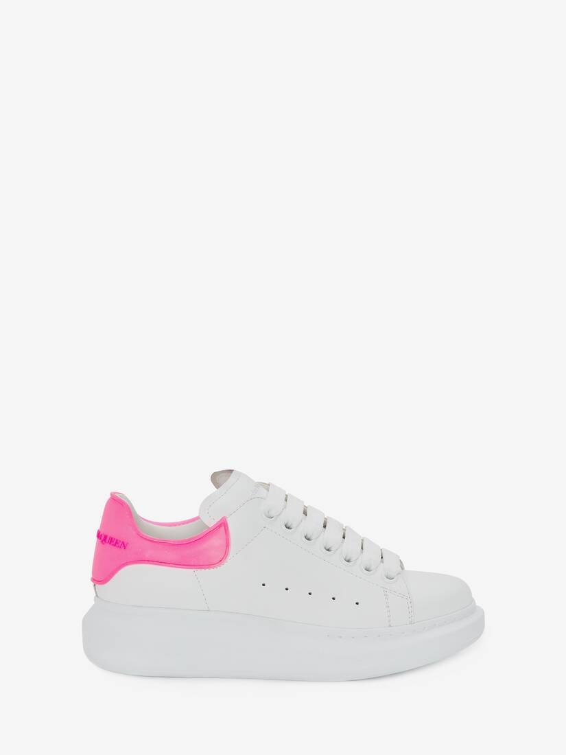 Women's Oversized Sneaker in White/bright Pink - 1
