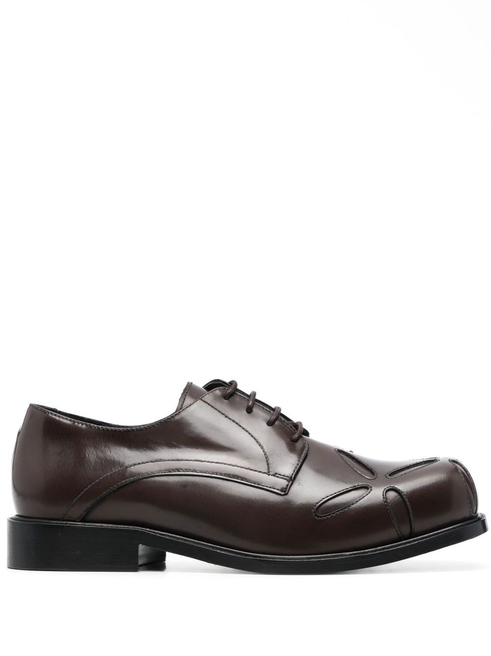 stefan cooke スクエアトゥダービー Brown Star Square Toe Derbys by Stefan Cooke on Sale