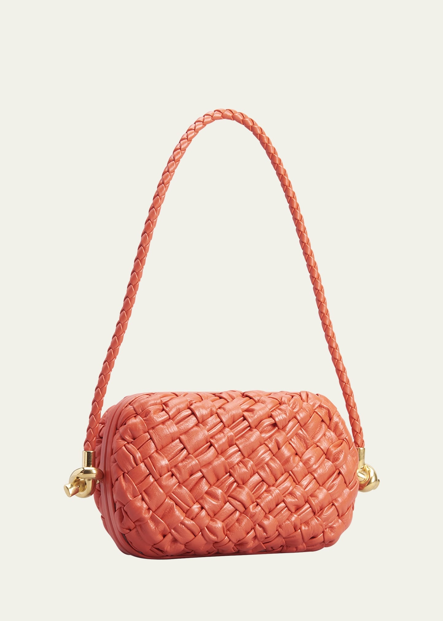 Knot Intrecciato Leather Shoulder Bag - 3