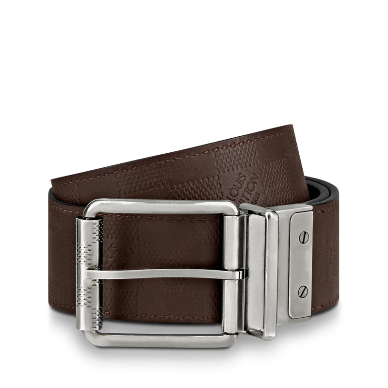 Damier Print 40MM Reversible 2