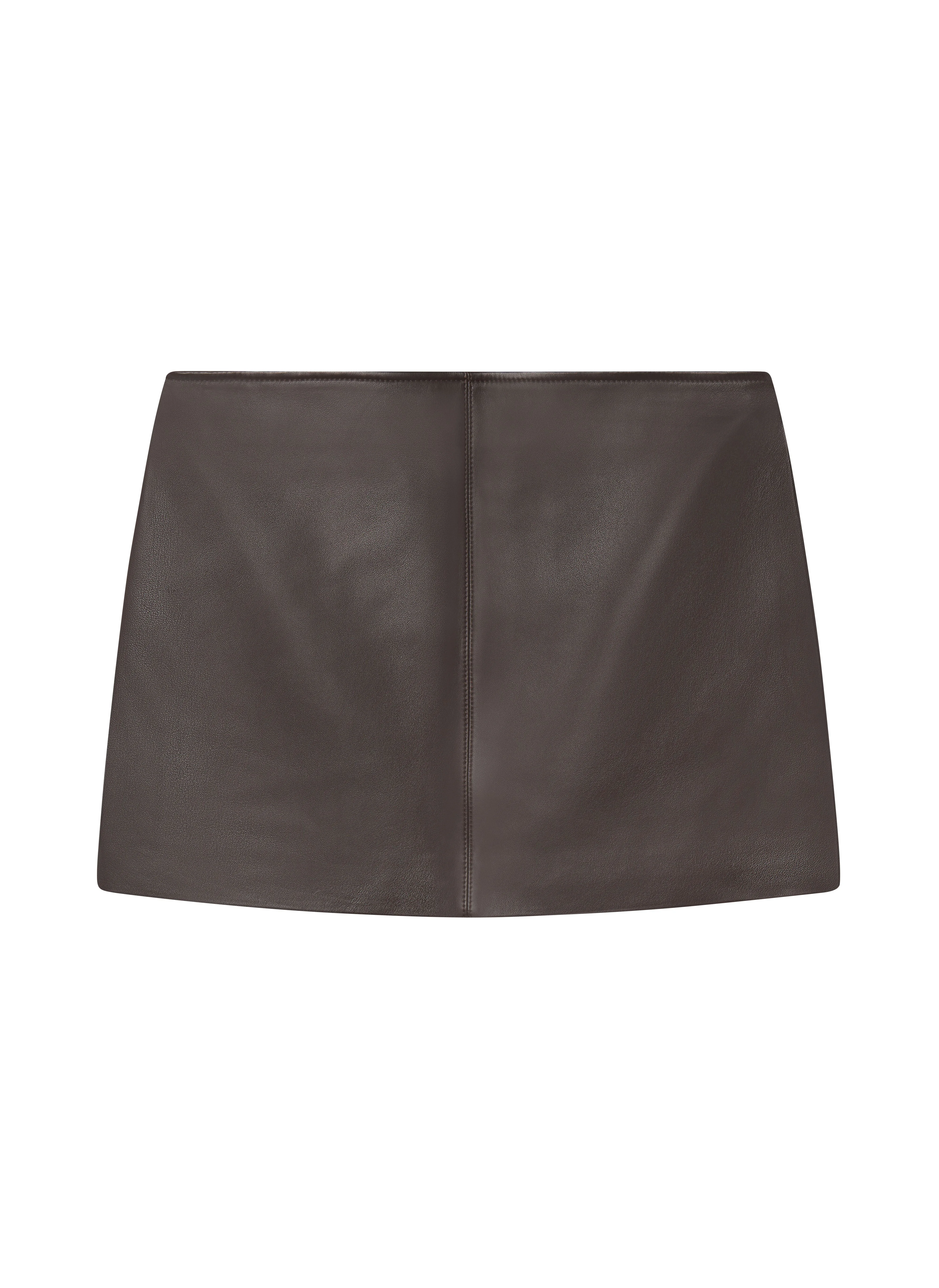 Mara Leather Mini Skirt - 1