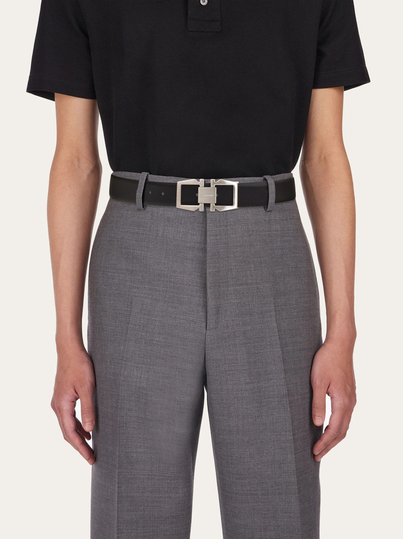 Adjustable belt with Gancini buckle 5