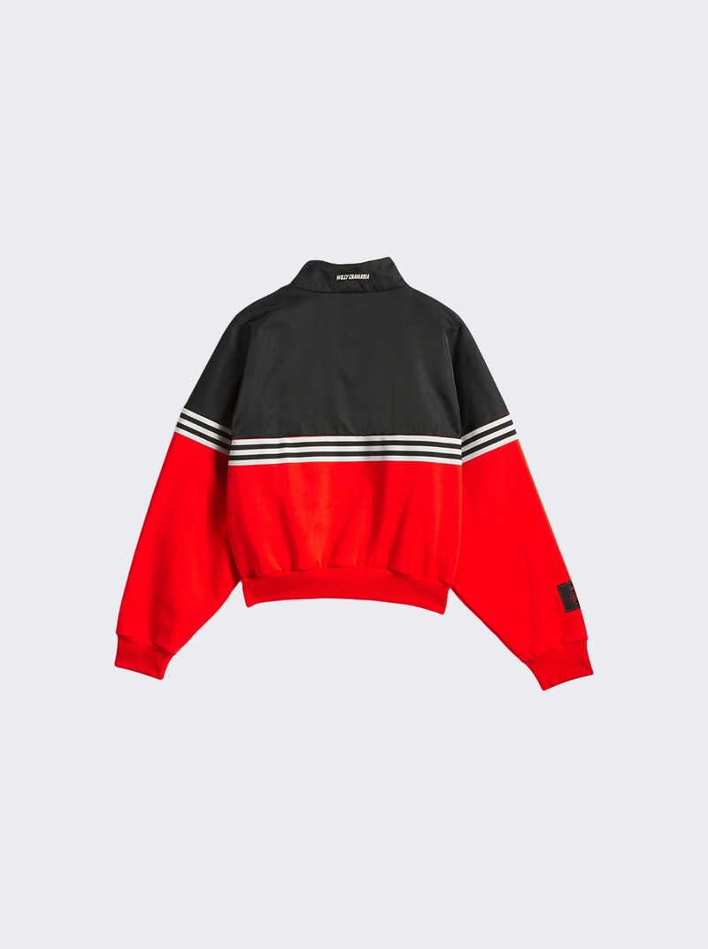 adidas X Willy Chavarria Mixed Material Half-zip Black And Red outlook