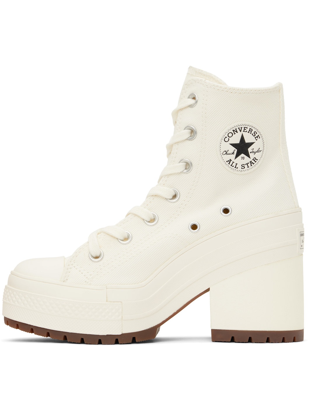 White Chuck 70 De Luxe Heel High Top Sneakers - 3