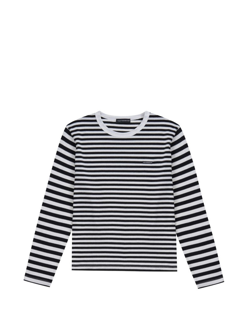 striped long-sleeve T-shirt 1