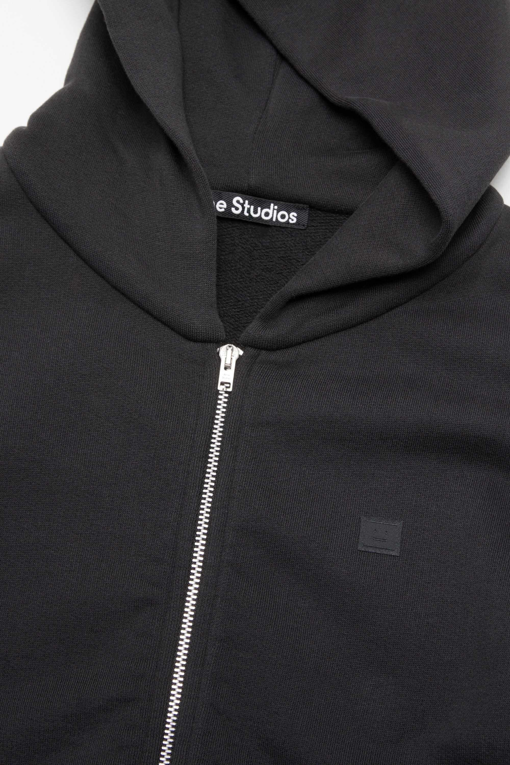 Hooded zipper sweater - Black - 5