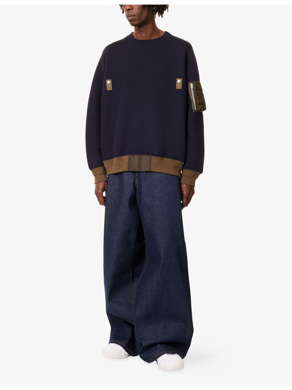 Sponge Contrast Cotton-Blend Sweatshirt - 2