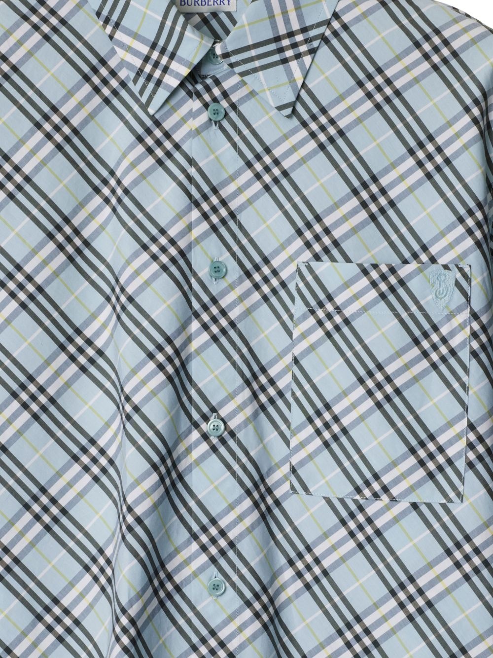 check-pattern shirt - 5