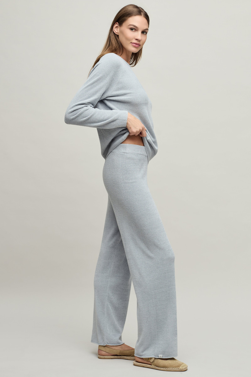 Barefoot Dreams CozyChic Ultra Lite® Jersey Roll Pullover & Wide Leg Pant outlook