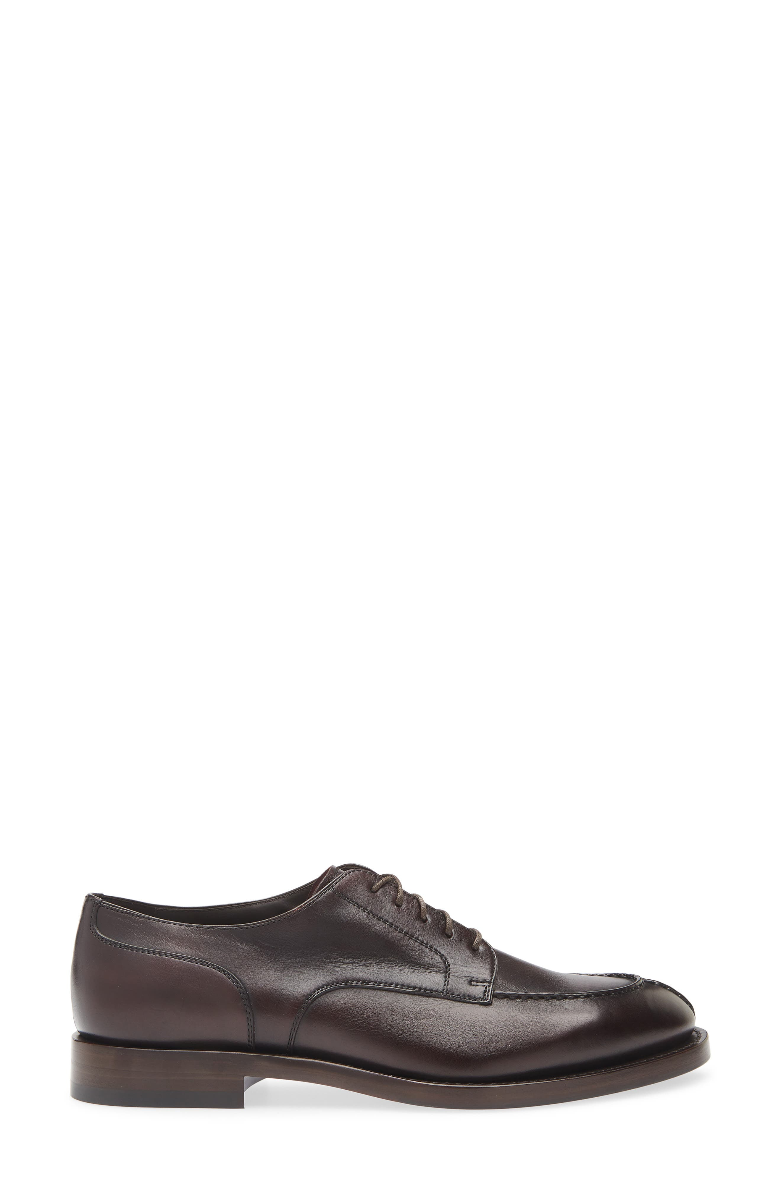 Brunello Cucinelli Apron Toe Derby in C4235 Dark Chili at Nordstrom - 3