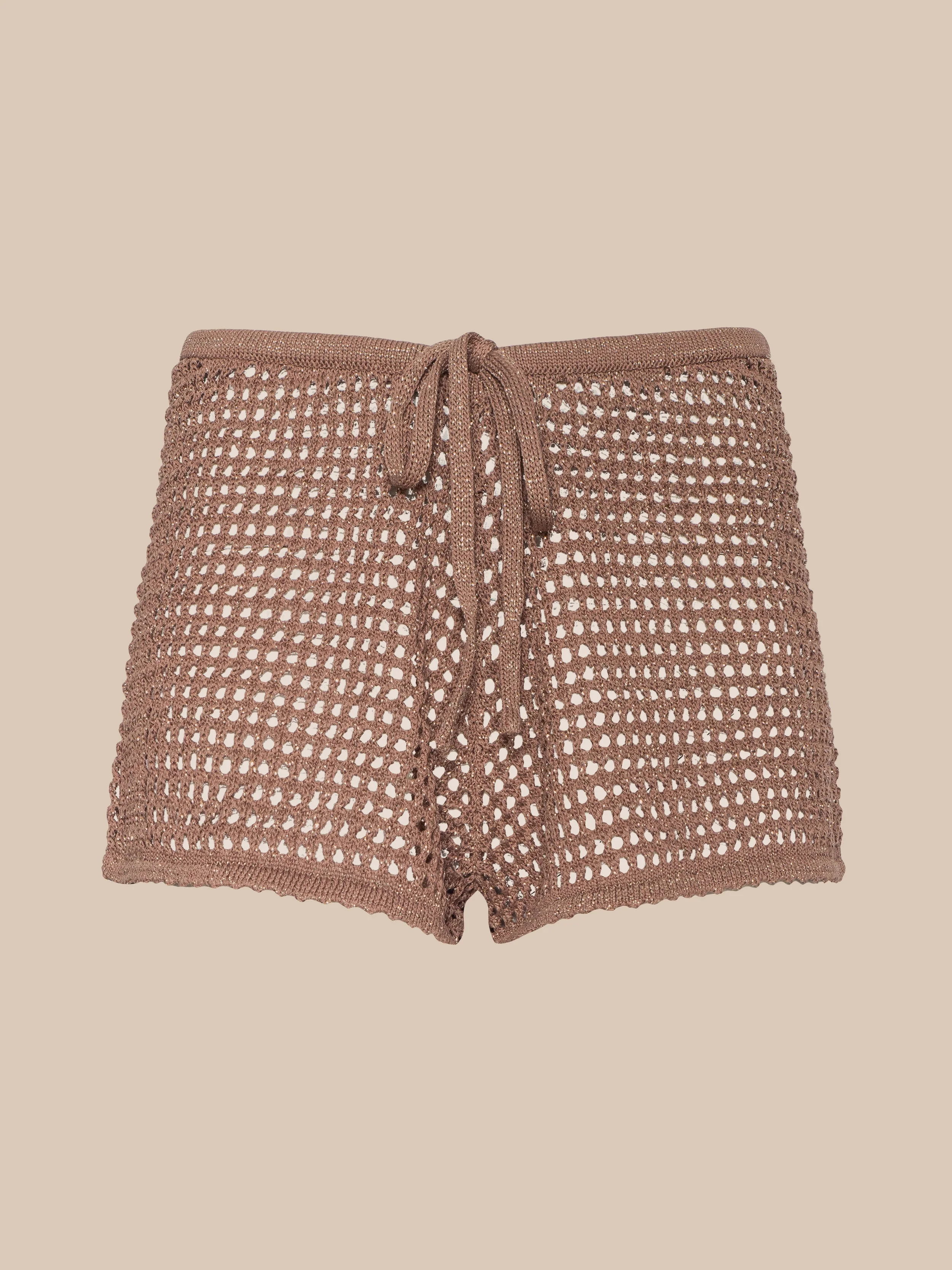 Solan Pointelle Knit Short - 1