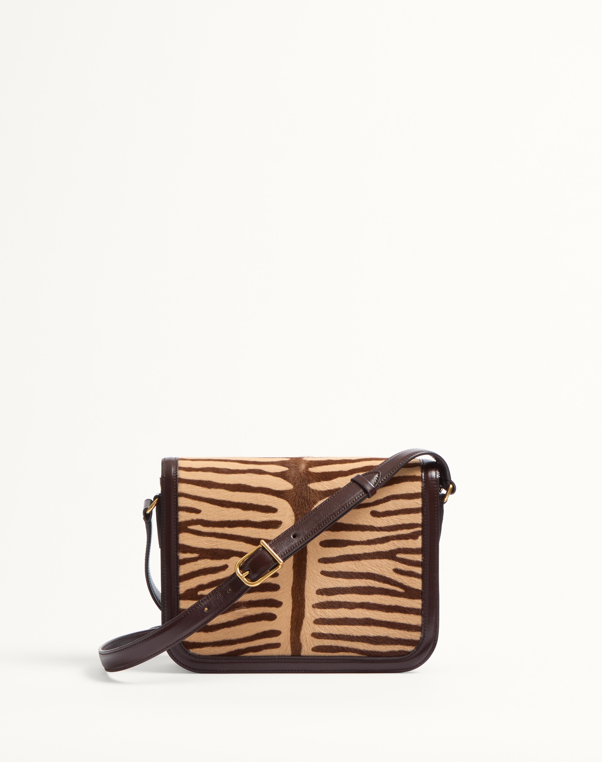 VALENTINO GARAVANI 9TO5 SHOULDER BAG IN ANIMALIER PONY EFFECT CALFSKIN - 5