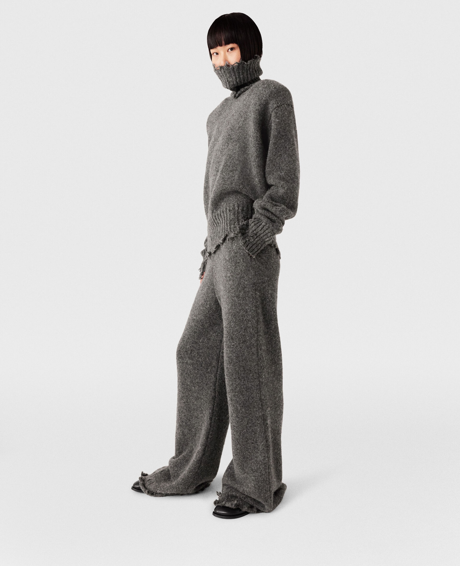 Distressed Turtleneck Jumper - 2