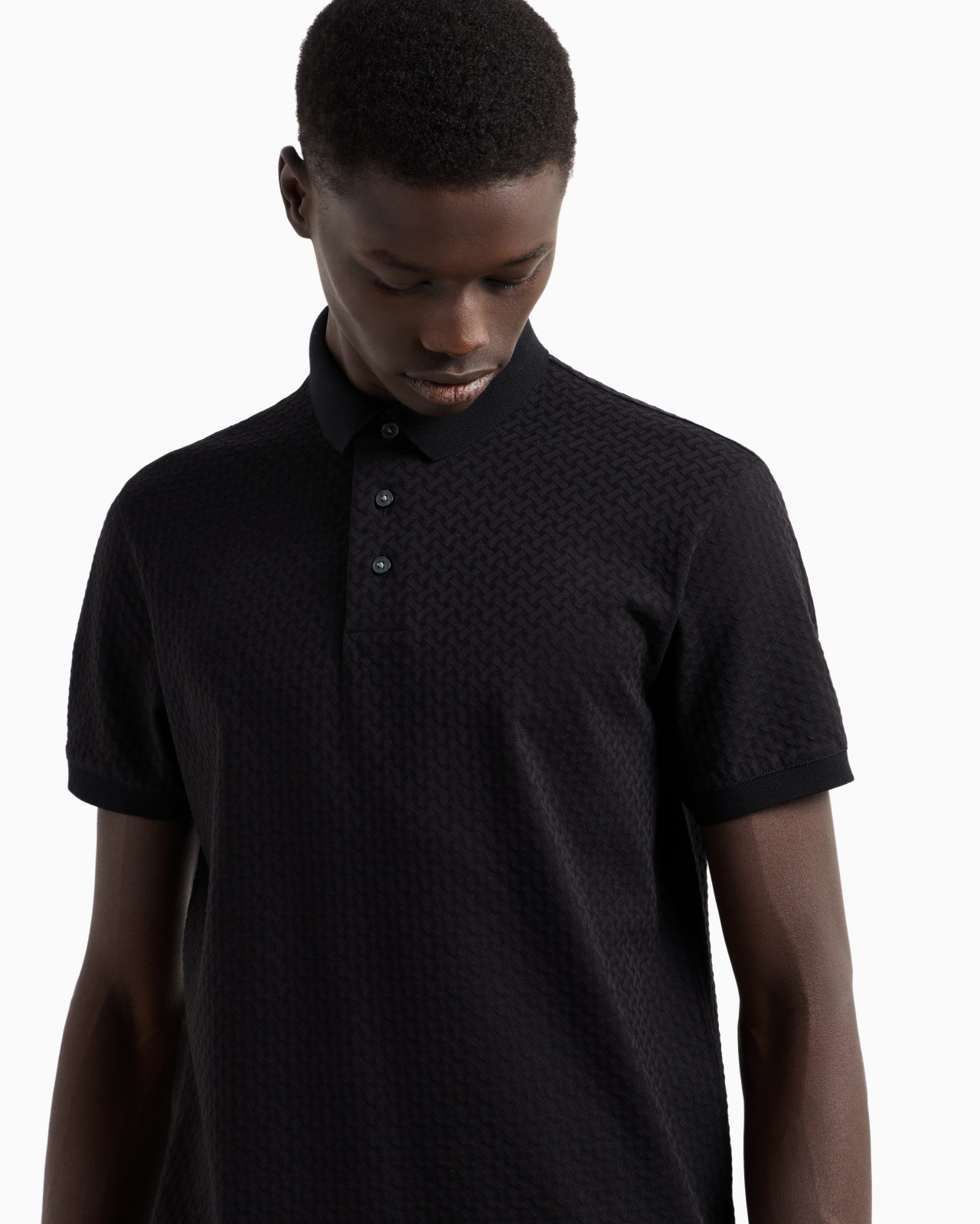 JACQUARD JERSEY POLO SHIRT - 5