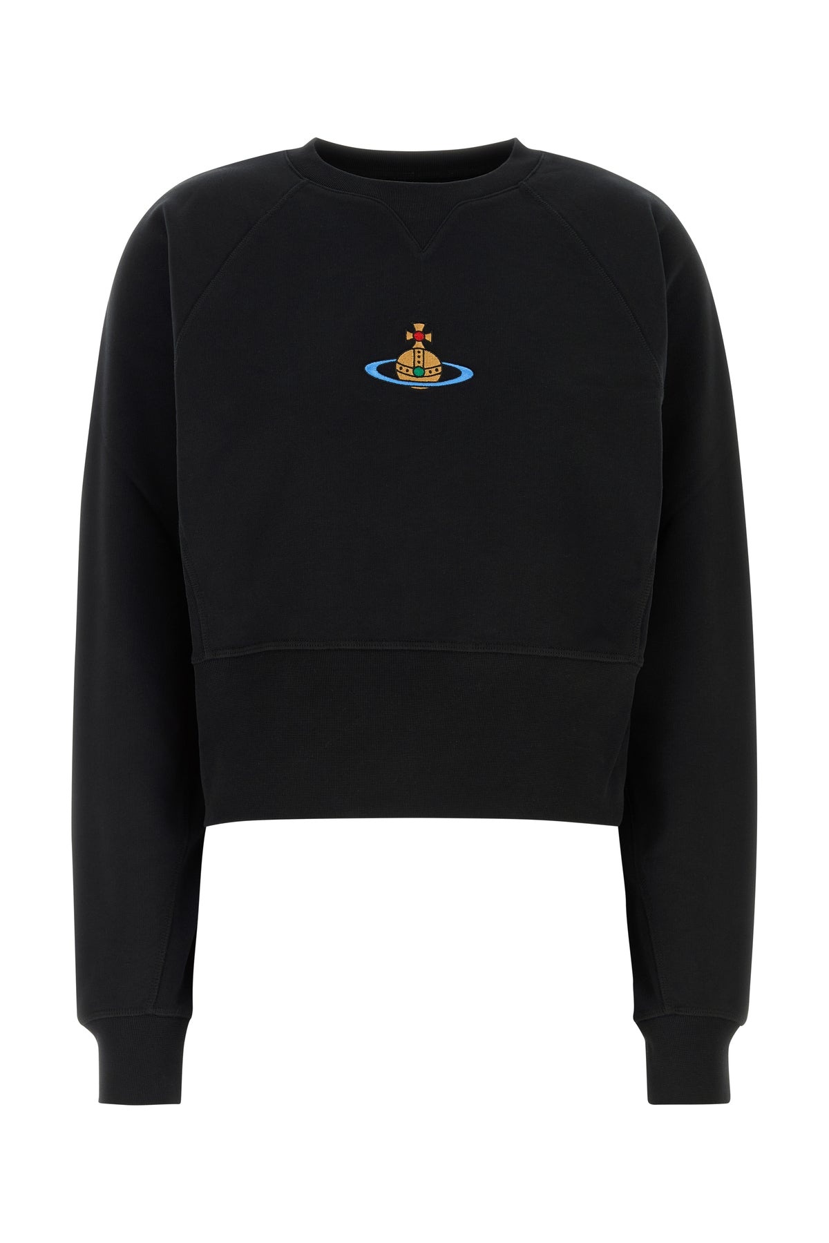 Black cotton sweatshirt - 1