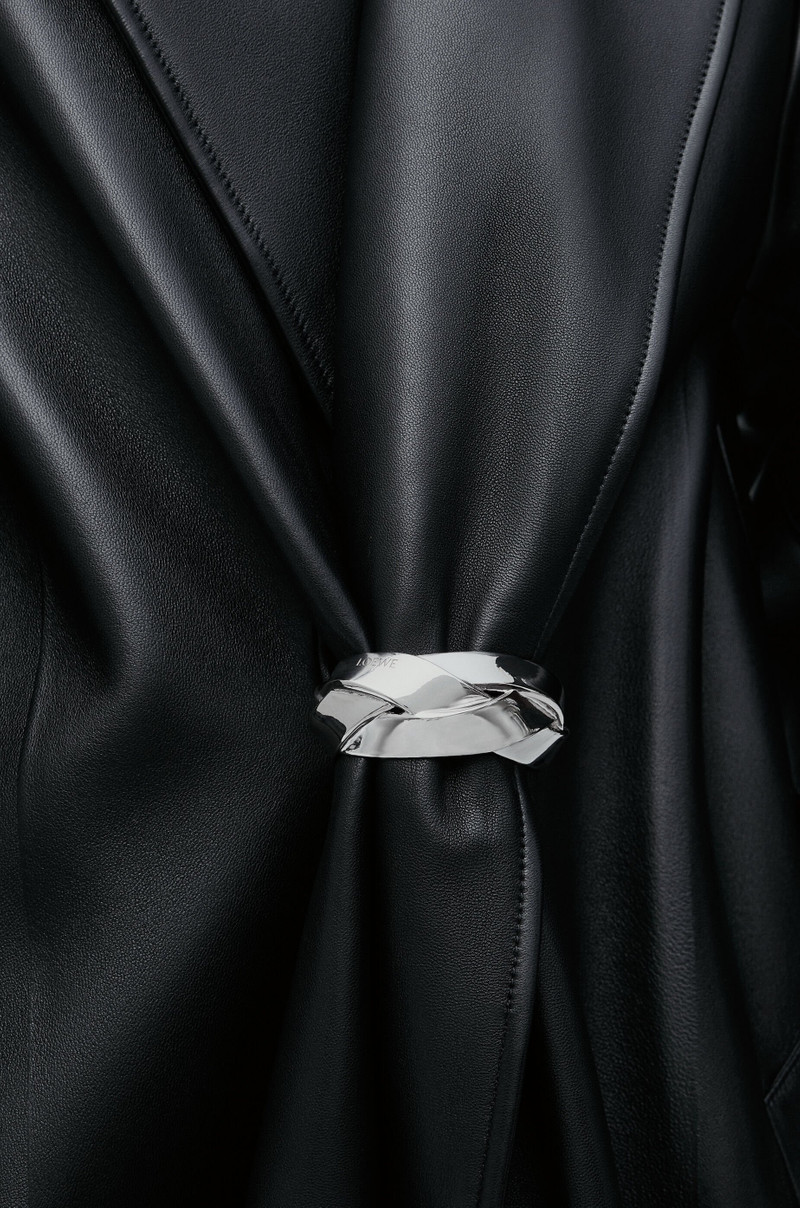 Pleated coat in nappa lambskin 4