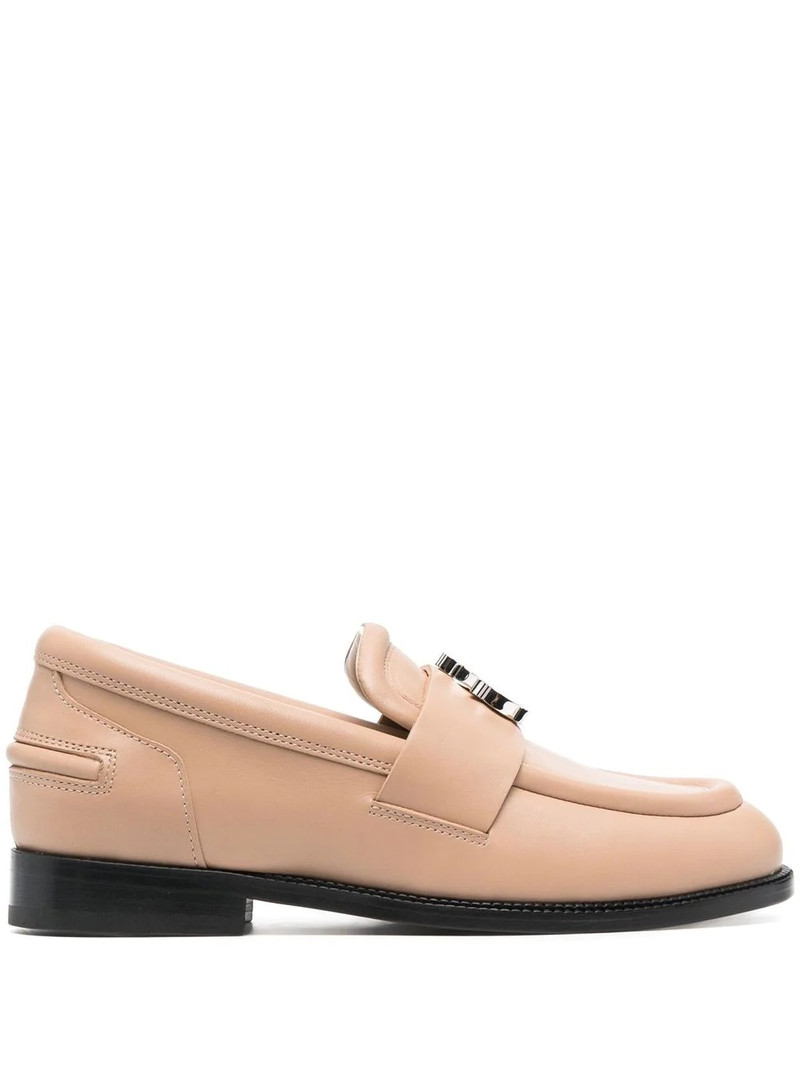 logo-plaque detail loafers 1