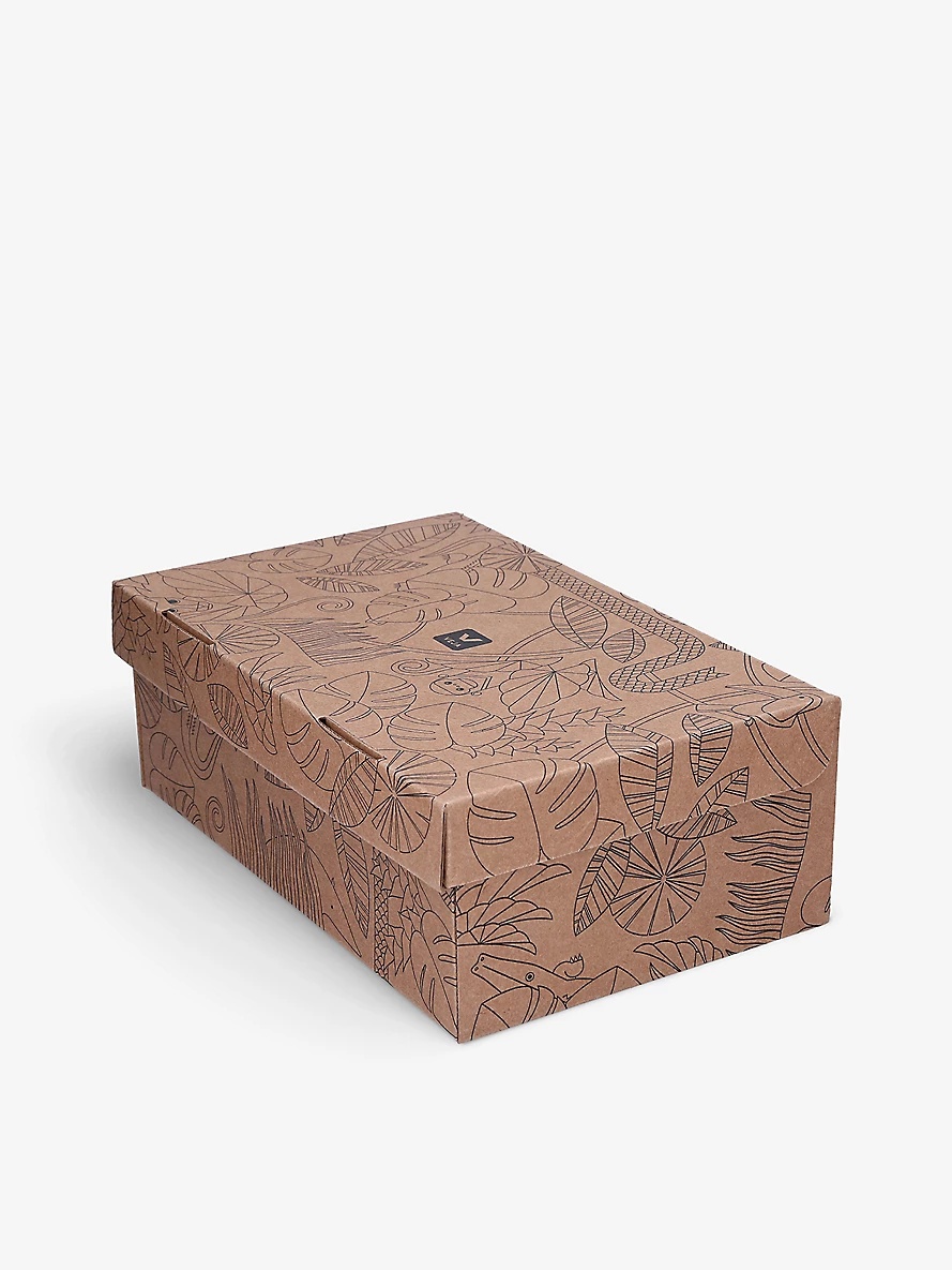 Campo V-logo leather low-top trainers - 5