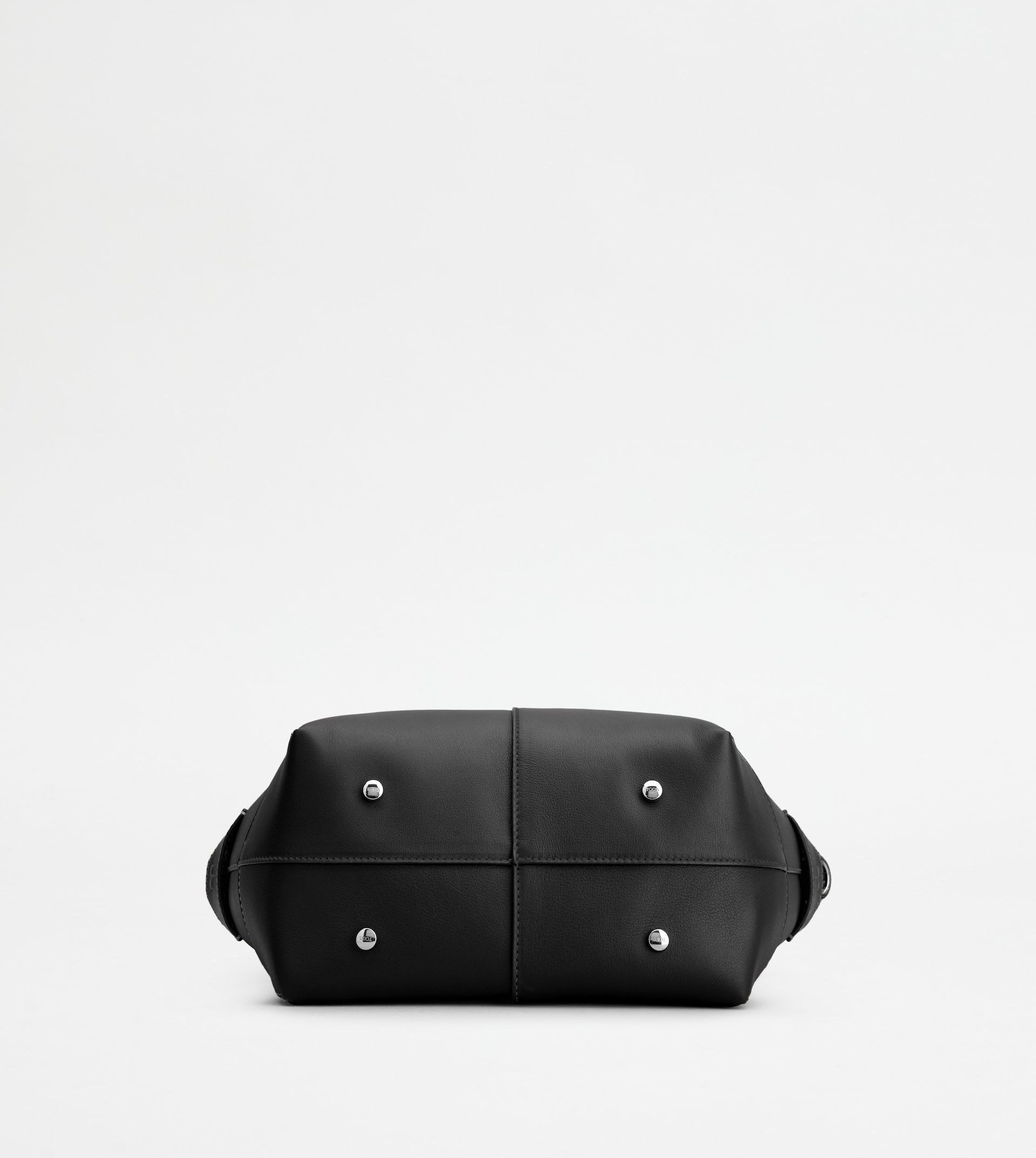 TOD'S DI BAG SWING IN LEATHER MINI - BLACK - 3