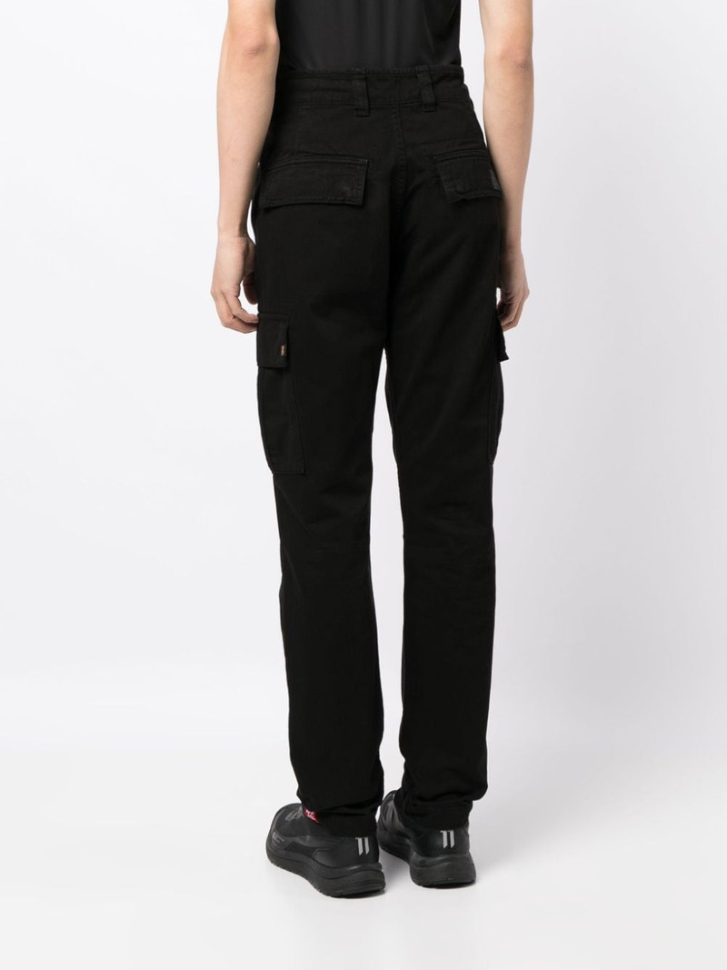 straight-leg cotton cargo trousers 4