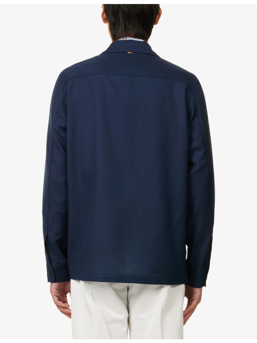 Relaxed-Fit Spread-Collar Wool Jacket - 4