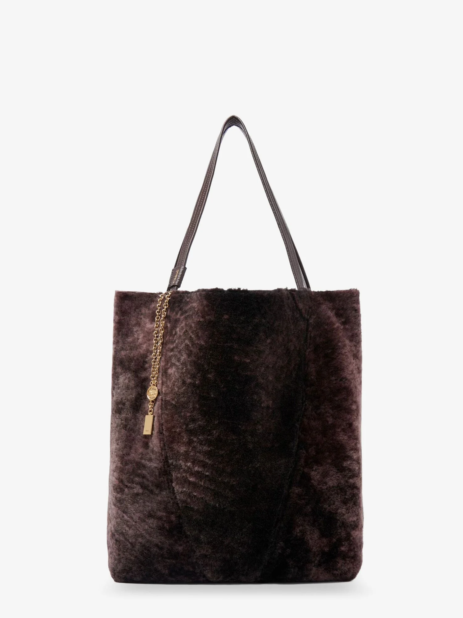 Chloe' Spin Shearling Shoulder Bag - 1