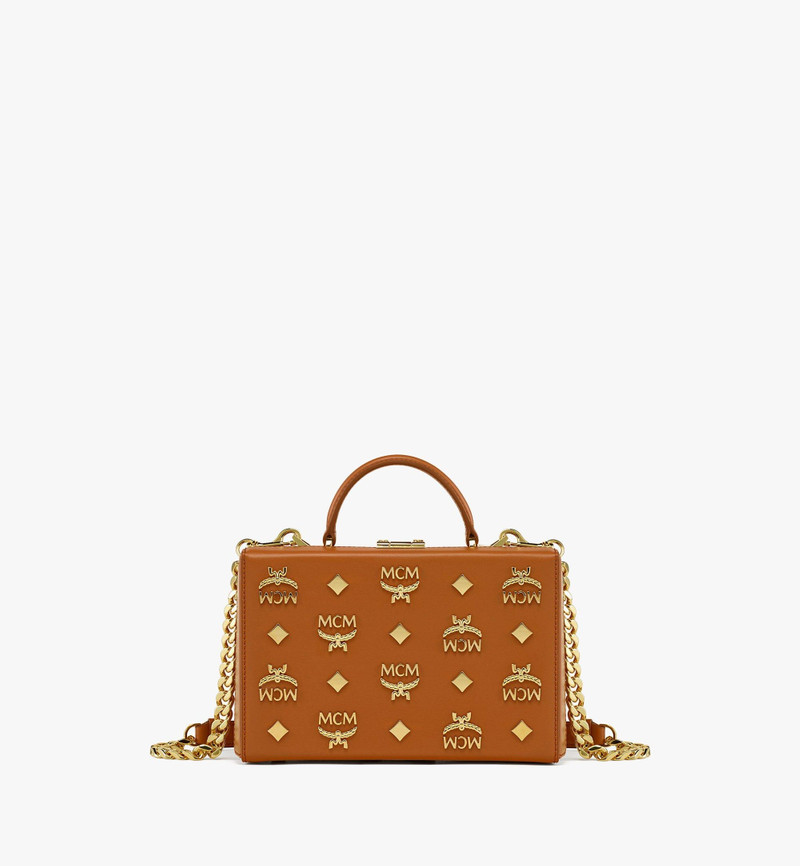 Berlin Crossbody in Gold Monogram Leather 1