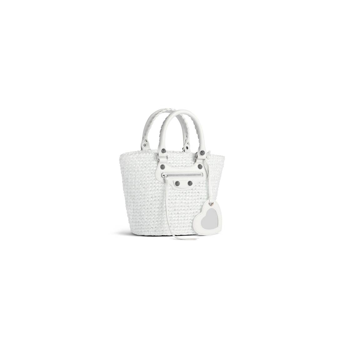Women's Le Cagole Small Panier in White - 2