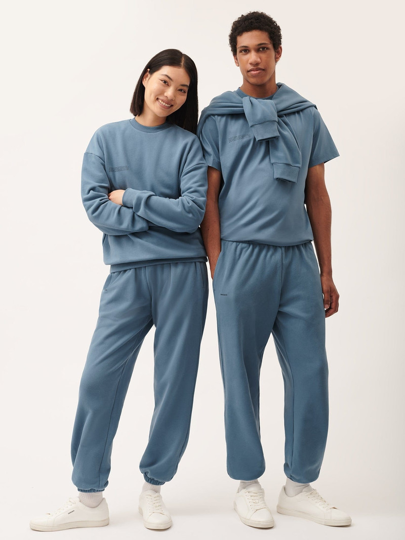 PANGAIA Mens 365 Midweight Track Pants - Indigo Blue outlook